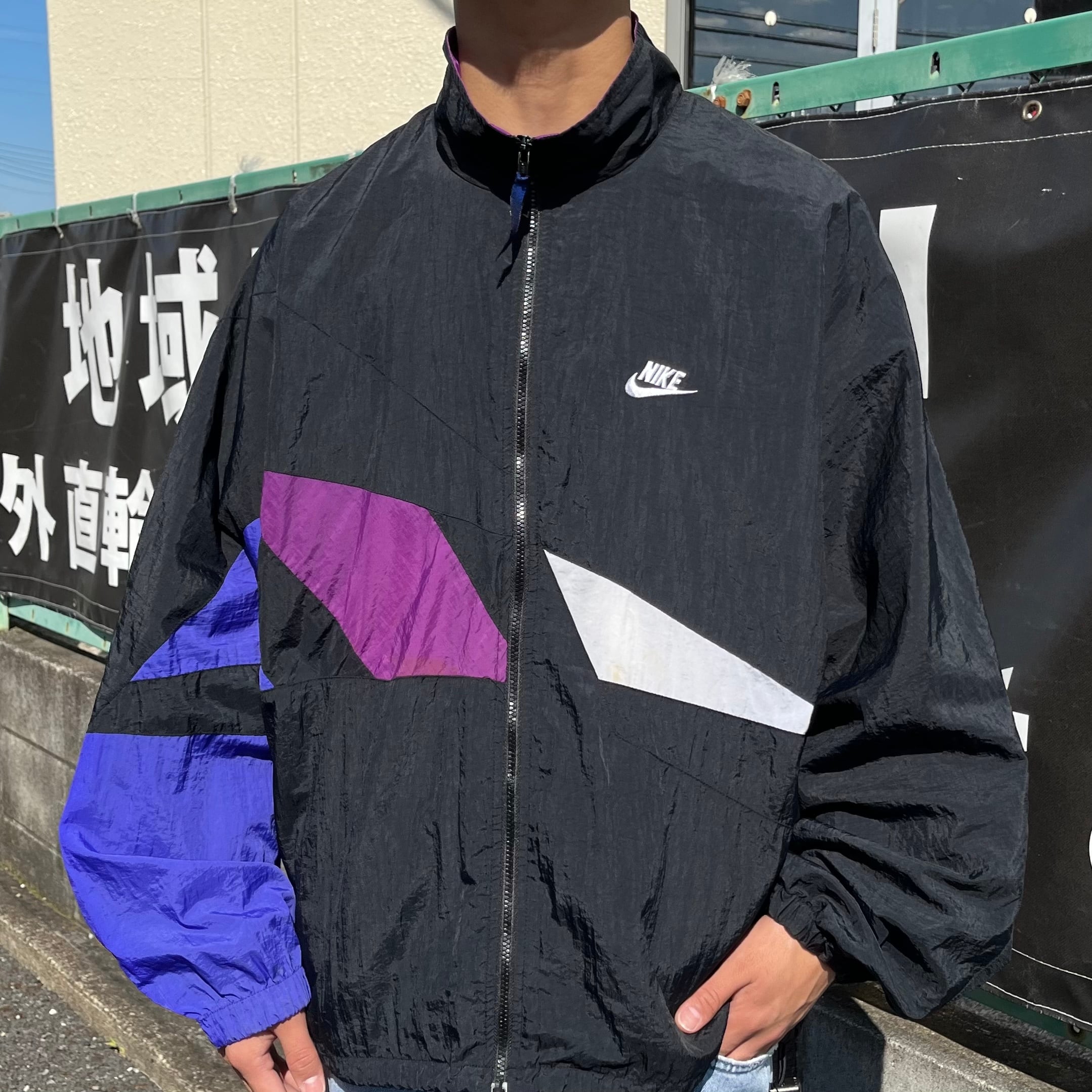 00s vintage nike ナイロンジャケット 古着 ウータン ビンテージ-