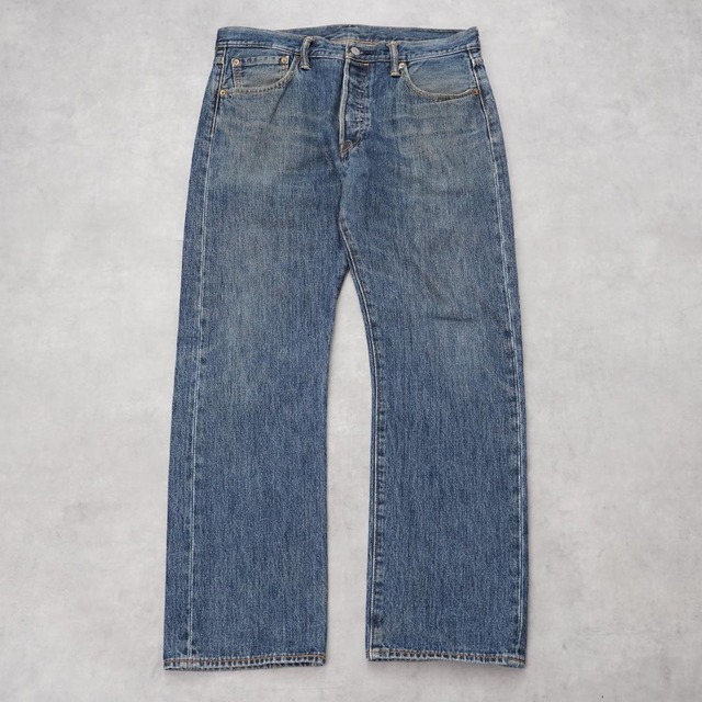 リーバイス501 Levis W34 ブルーデニム 青 ヒゲ 縦落ち ハチノス