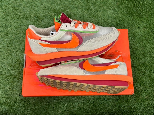 NIKE × sacai × CLOT LDWAFFLE/S/C ORANGE BLAZE DH1347-100 28.5cm 99147