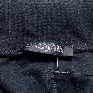 BALMAIN black sweat jogger pants