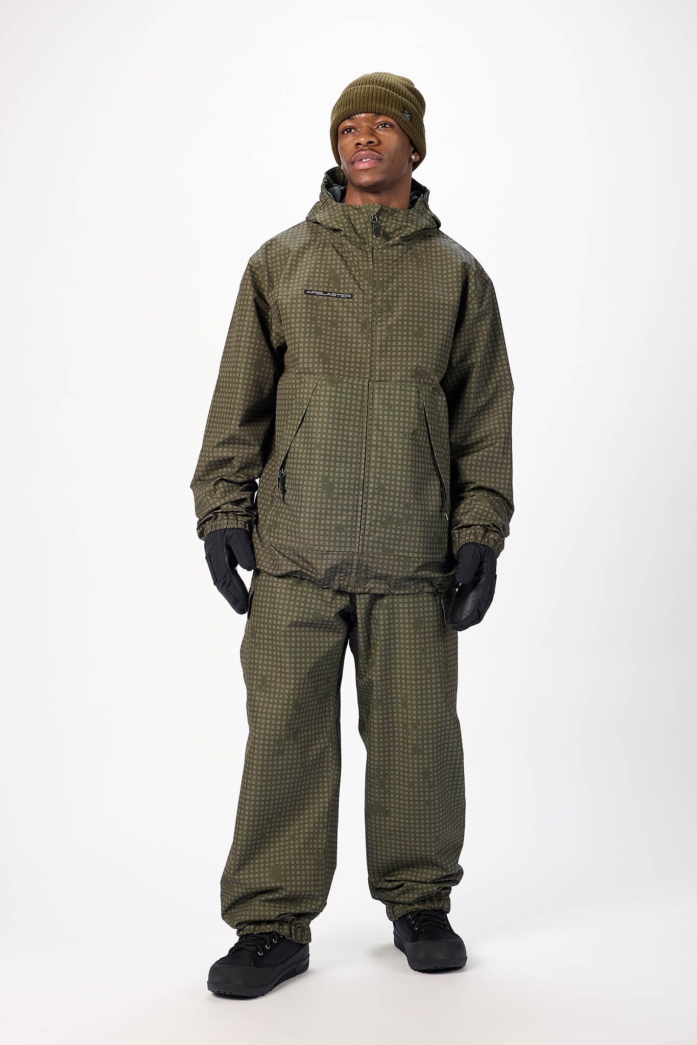 26-27 AIRBLASTER ACCESS JACKET OLIVE GRID