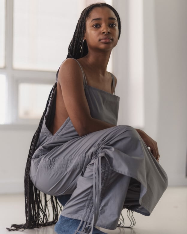 BASERANGE】PICTORIAL STRAP SKIRT | TOLMA.