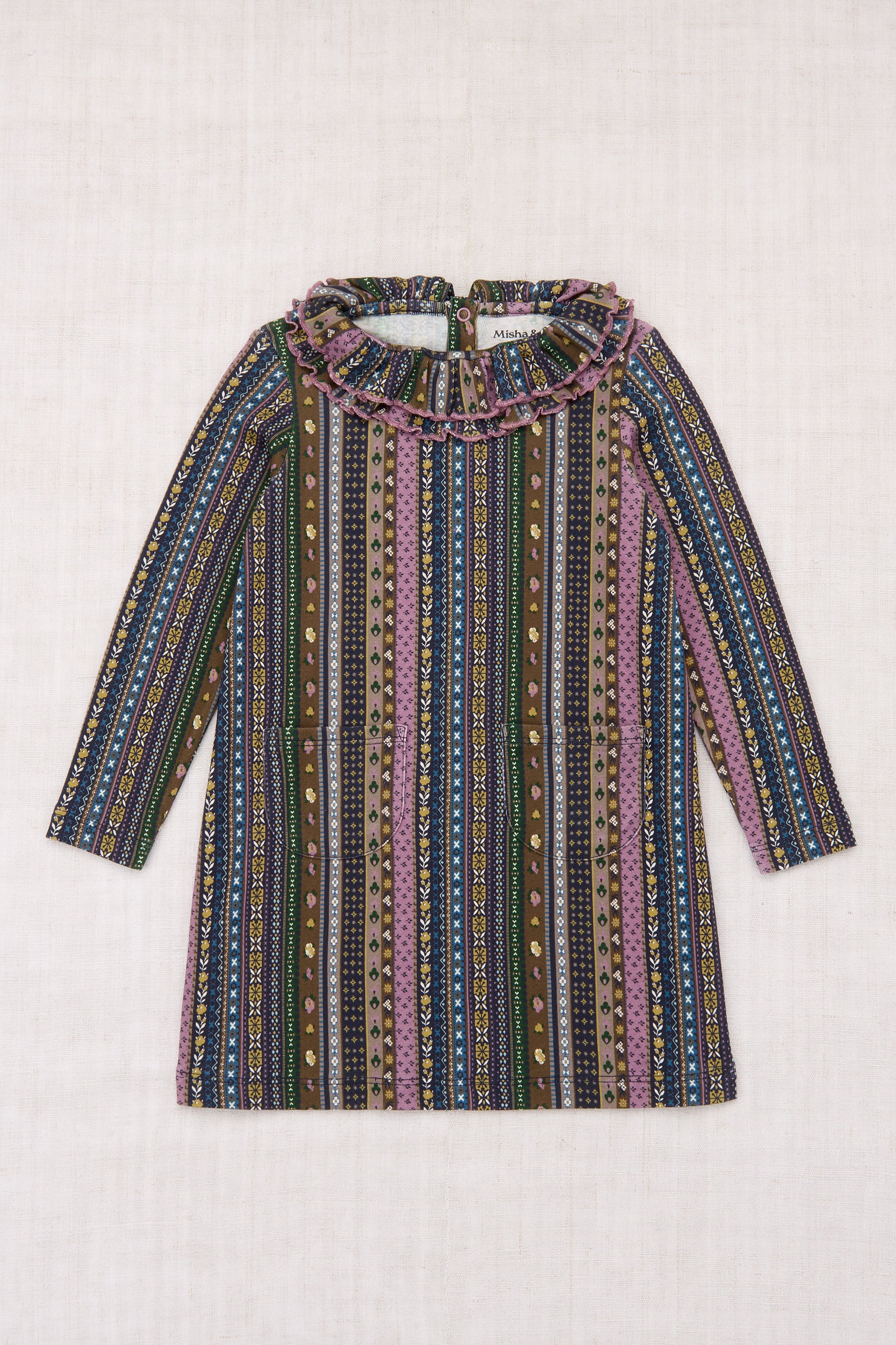 KIDS【Misha & Puff】25 winter drop1 / Sweetheart Dress / Ink Ribbons