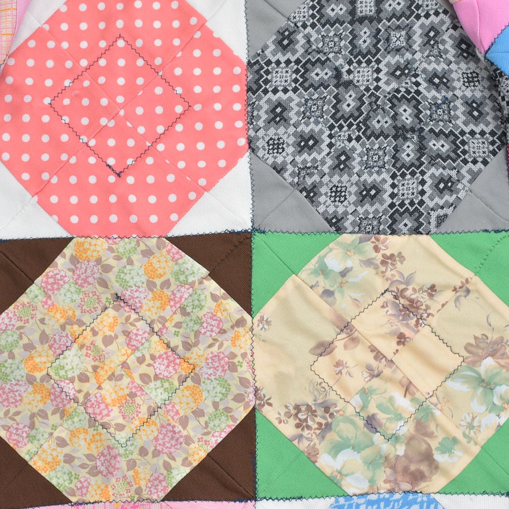 Remake ハンドメイド デザイン リメイク パッチワーク ベスト アウター