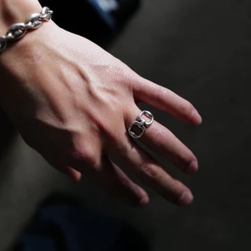XOLO JEWELRY ショロジュエリー】HORSE BIT SILVER RING ホースビット