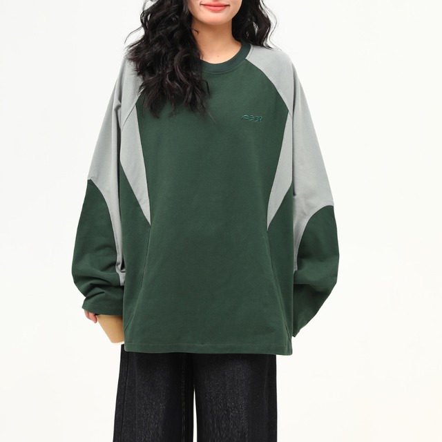 one-point raglan long tee　ワンポイントラグランロングティー　J1490