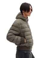 JCAESAR STUDIO Loose Hooded Ribbed Down Jacket