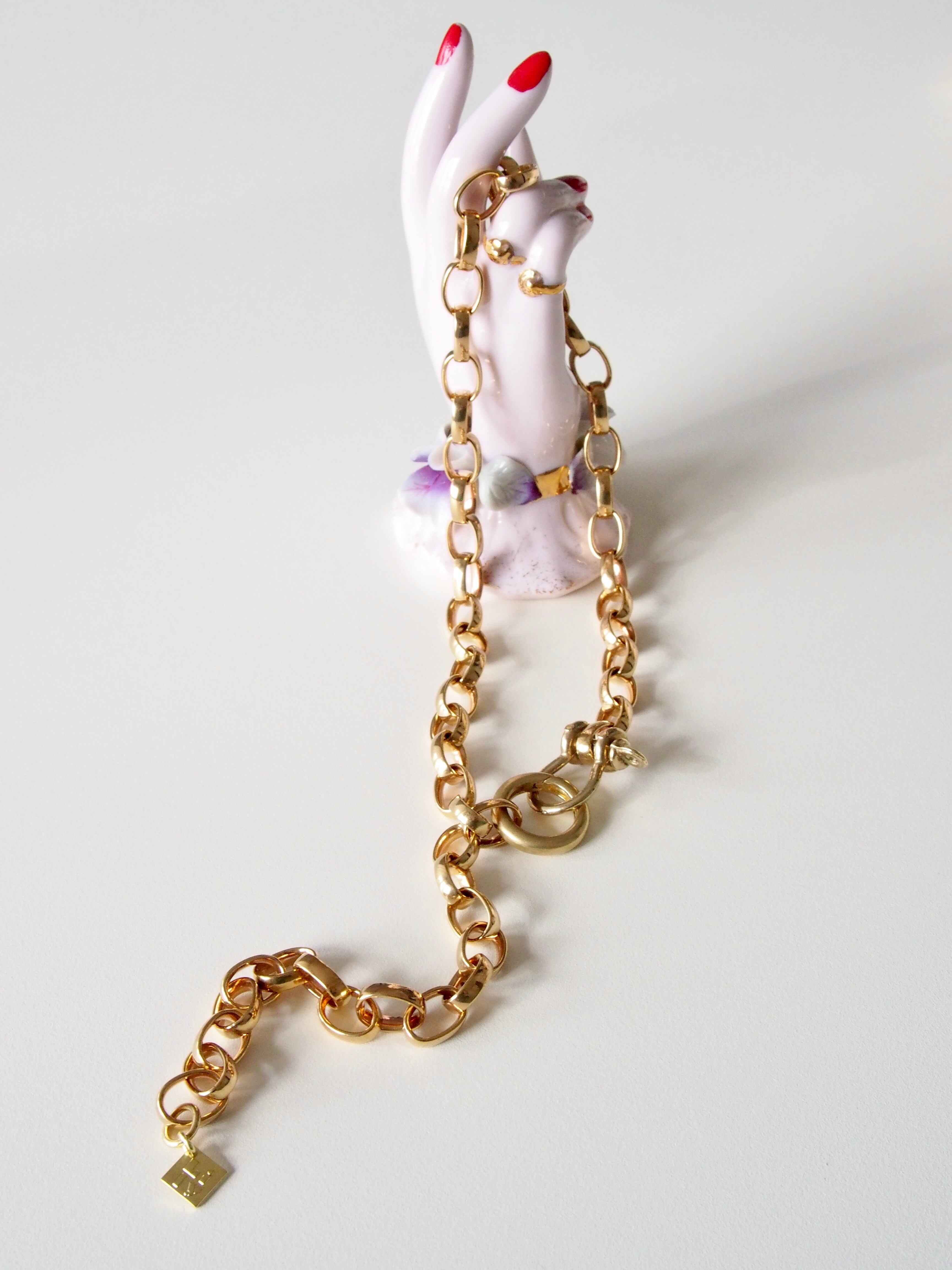 " Charmy BRASS necklace "