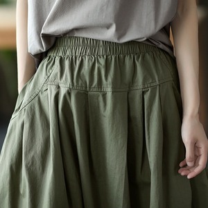 タック入り Aラインスカート M 3col 11348