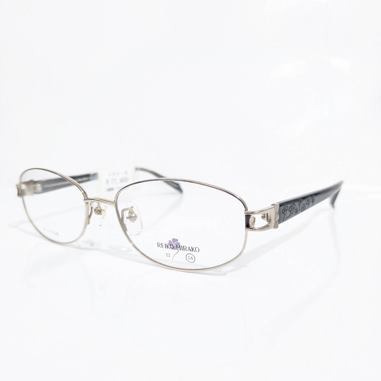 【REIKO HIRAKO】オーバルメタルフレーム ゴールド