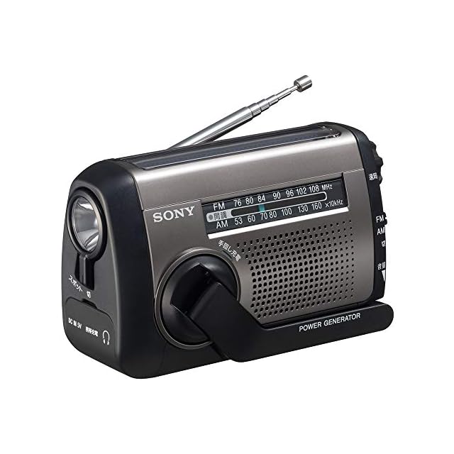 ソニー ポータブルラジオ SRF-19 : ワイドFM対応 FM/AM ブラック SRF