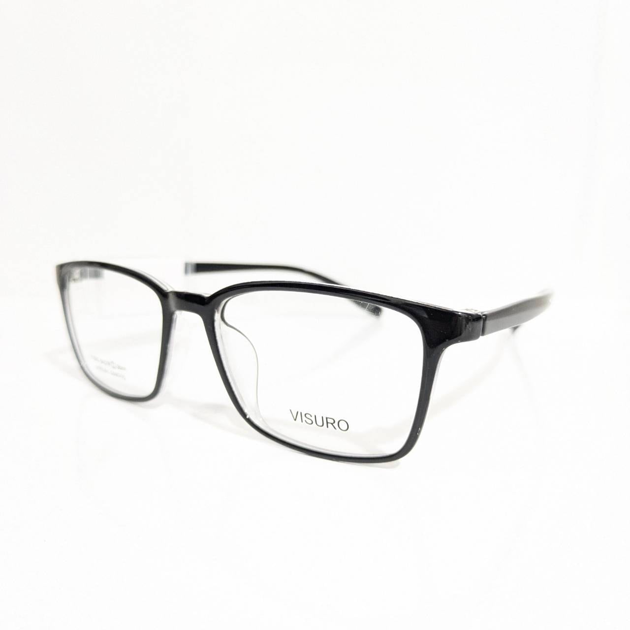【VISURO】スクエアセルフレーム ブラック