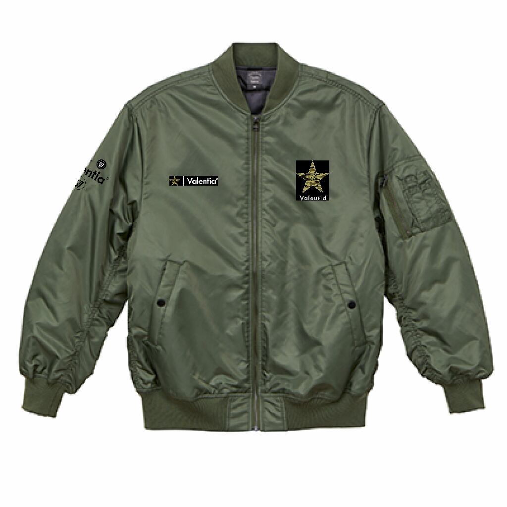 （両面印刷）United Athle タイプ MA-1 ジャケット（中綿入）