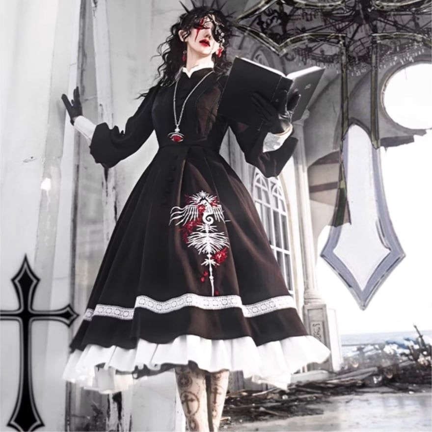 サブカル 服 地雷系 通販 予約販売ゴスロリ 修道女 シスター ゴシック