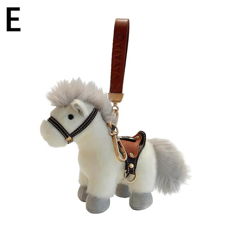 キーホルダー 馬 ぬいぐるみ バッグチャーム ストラップ ペンダント