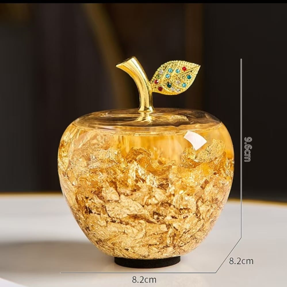 金運アップ！24K金箔 黄金のリンゴ ゴールデンアップル GOLD 風水 開運