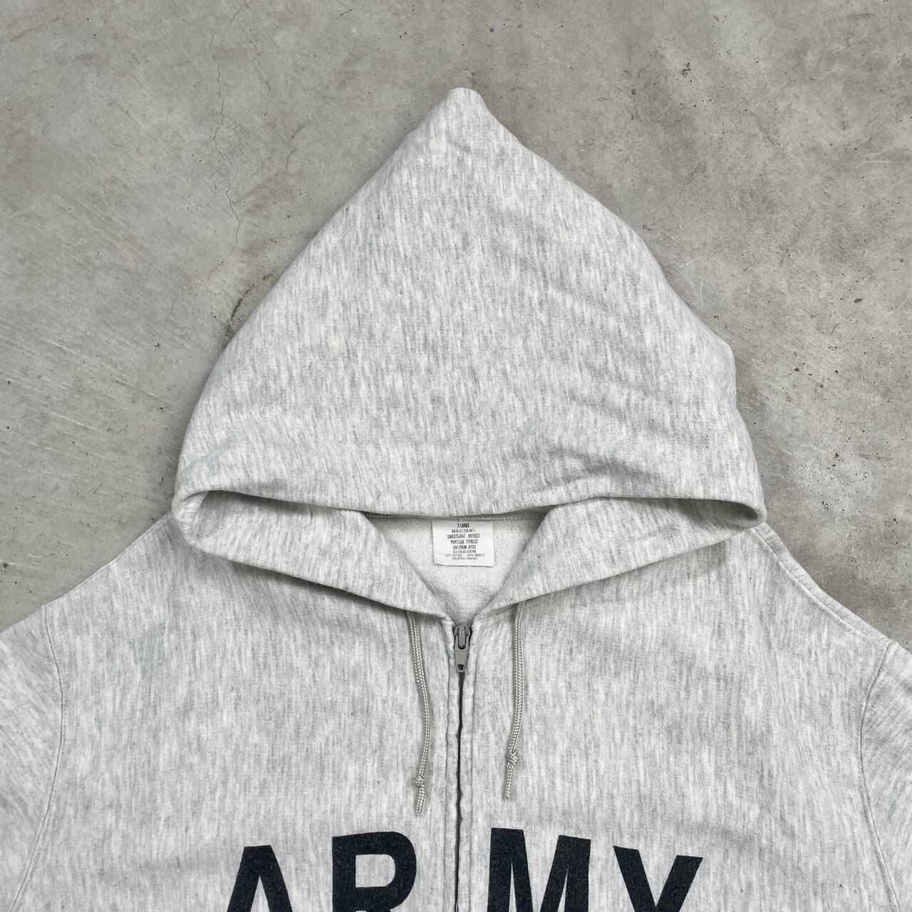 87年製 80年代 ARMY PFU スウェットパーカー フルジップパーカー 