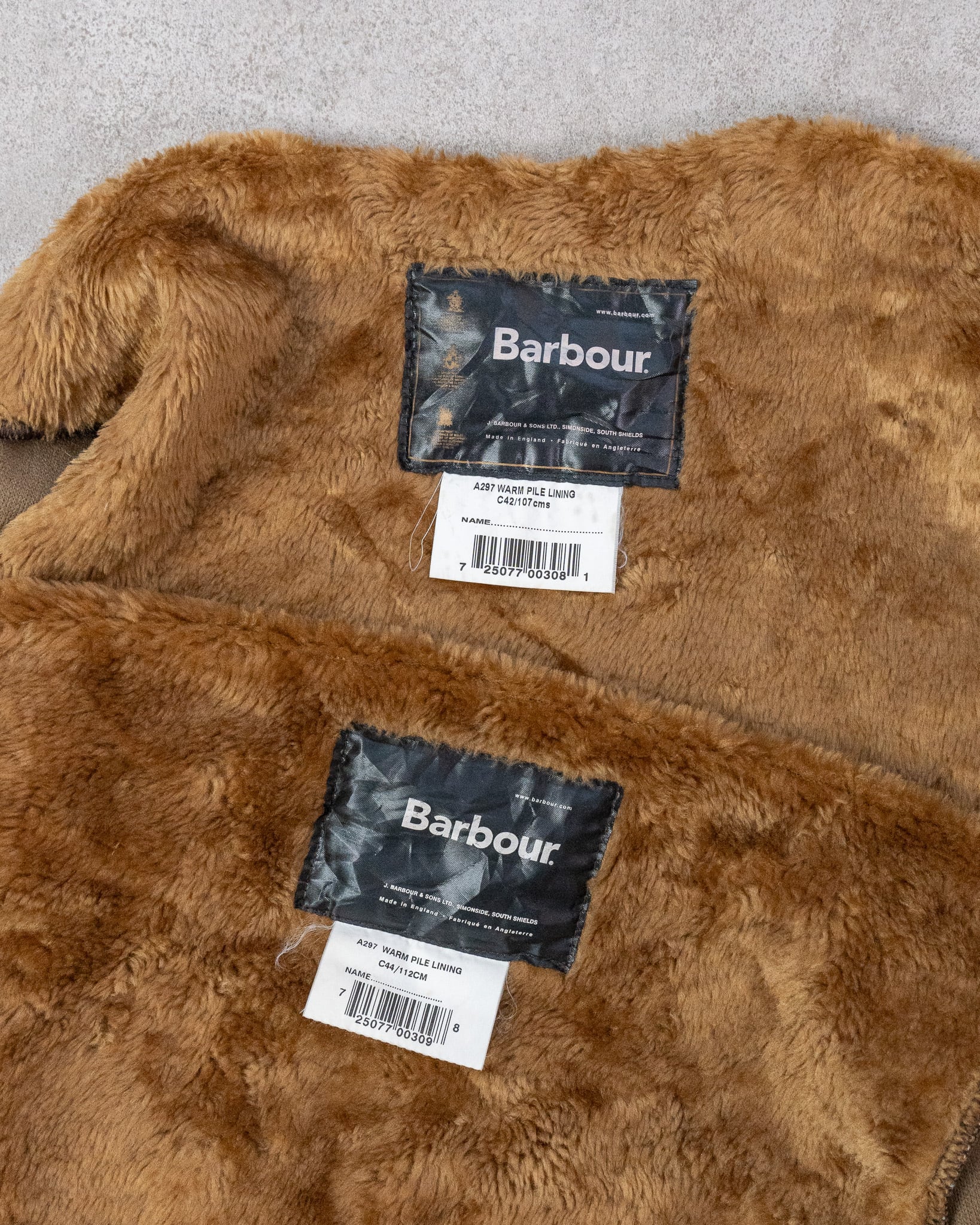 A297】Barbour 3warrant 00s Pile Linner Vest A297】Barbour 3warrant 00s Pile Linner Vest