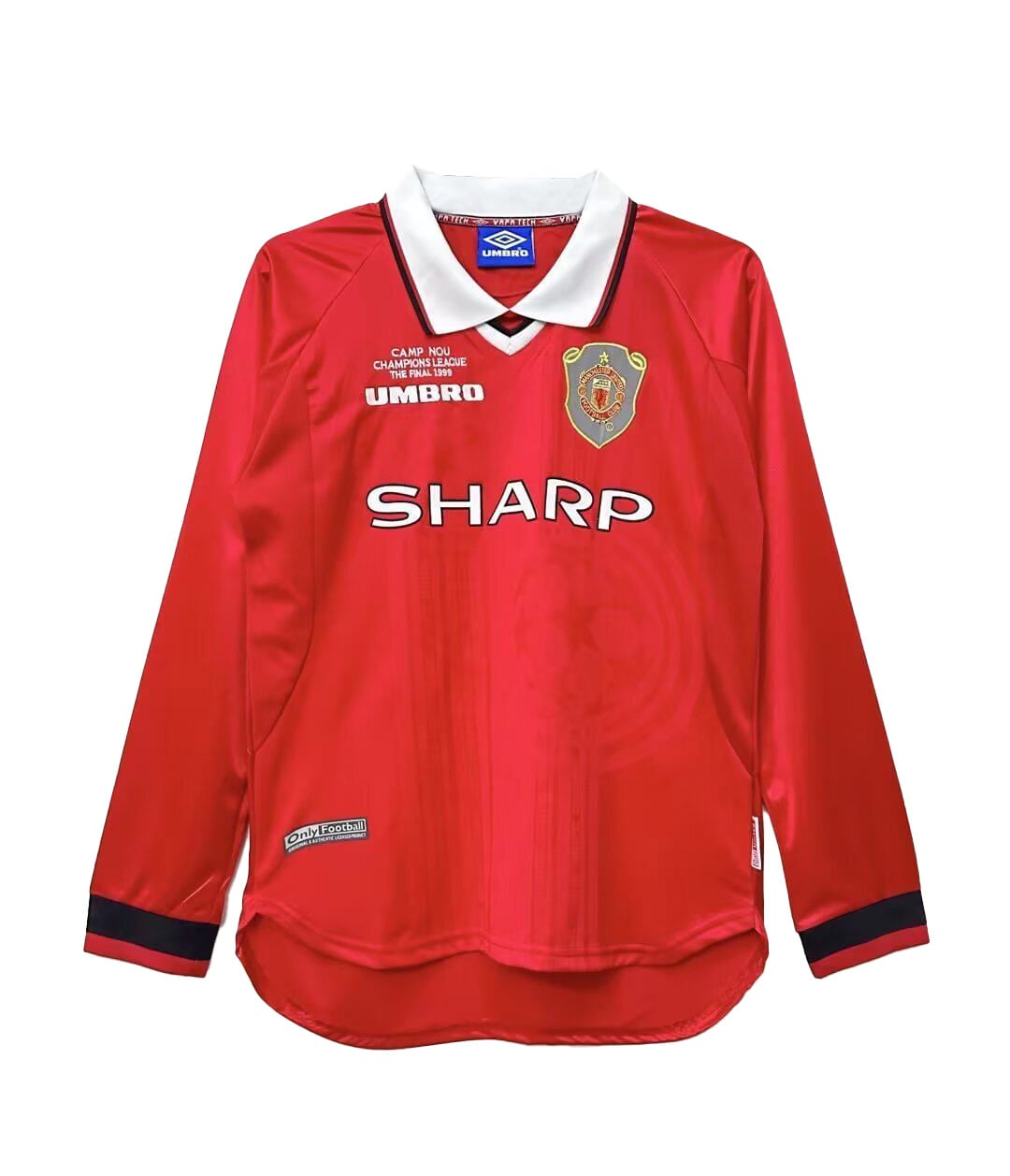 99-00 マンチェスター・ユナイテッド ホームユニフォーム 長袖 1999-00