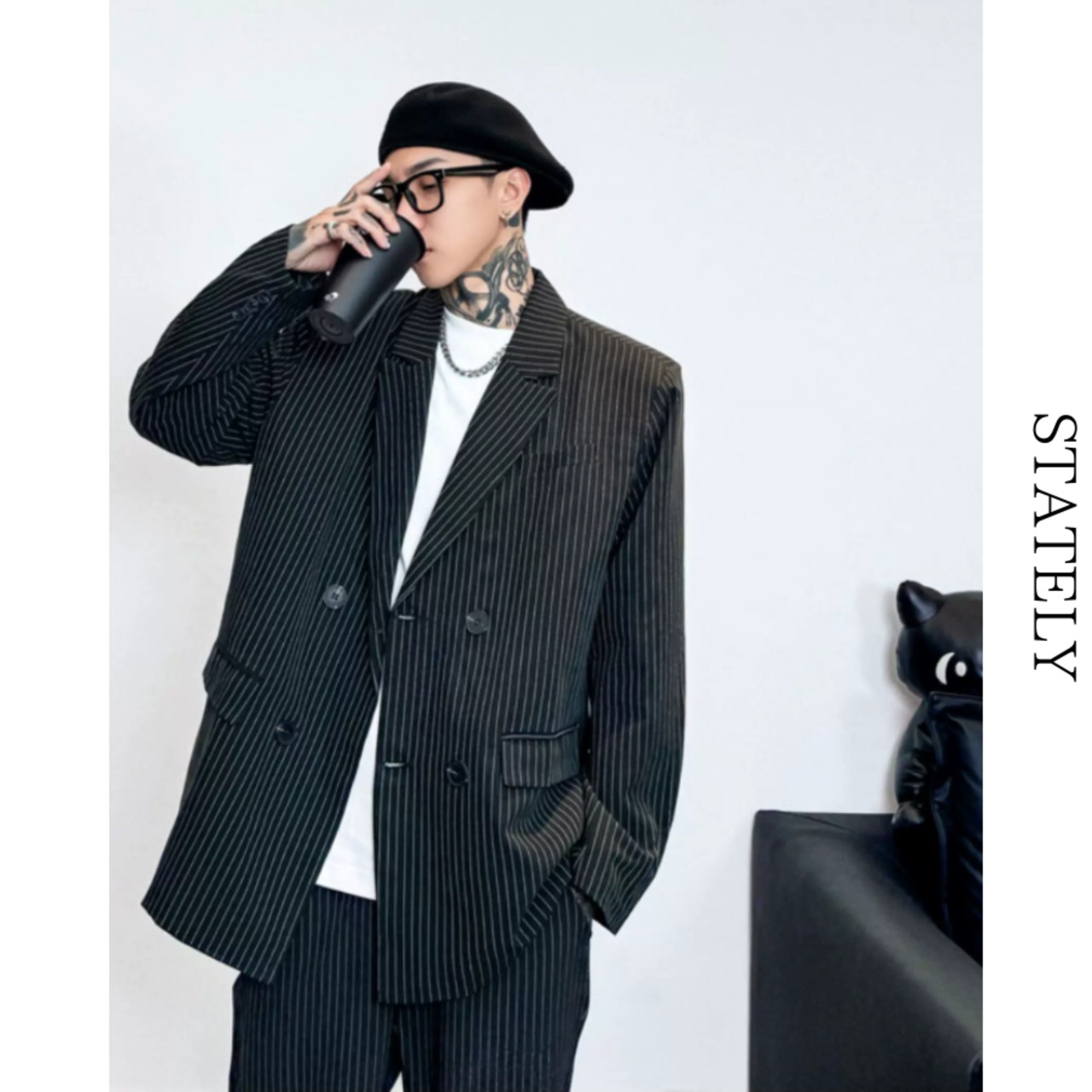 Urban Stripe セットアップスーツ/2color_ST07・画像4