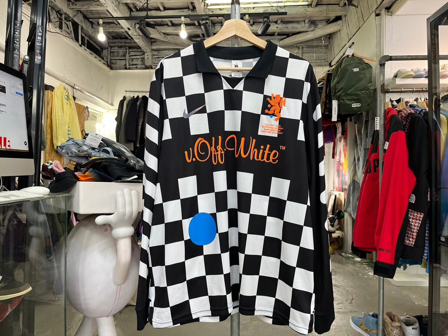 NIKE × OFF-WHITE FB JERSEY AWAY AO1217-010 BLACK LARGE 05272 | BRAND BUYERS  OSAKA