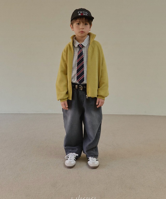 《送料無料》予約：スプリングチェックシャツ【HIKIKI】※ジュニアサイズ