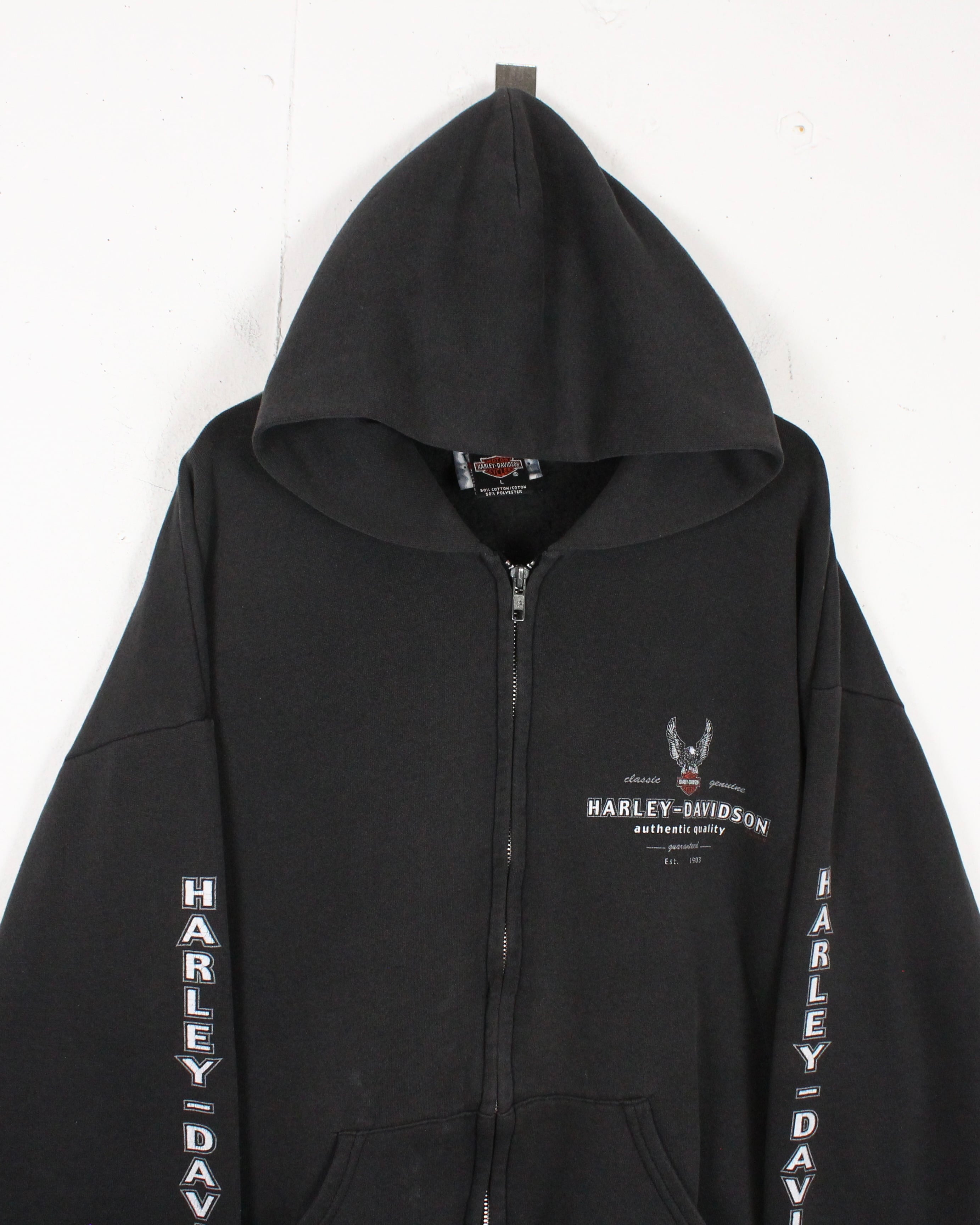 Caka act2】“Harley-Davidson” Vintage Zip-Up Hoodie | Caka(カカ