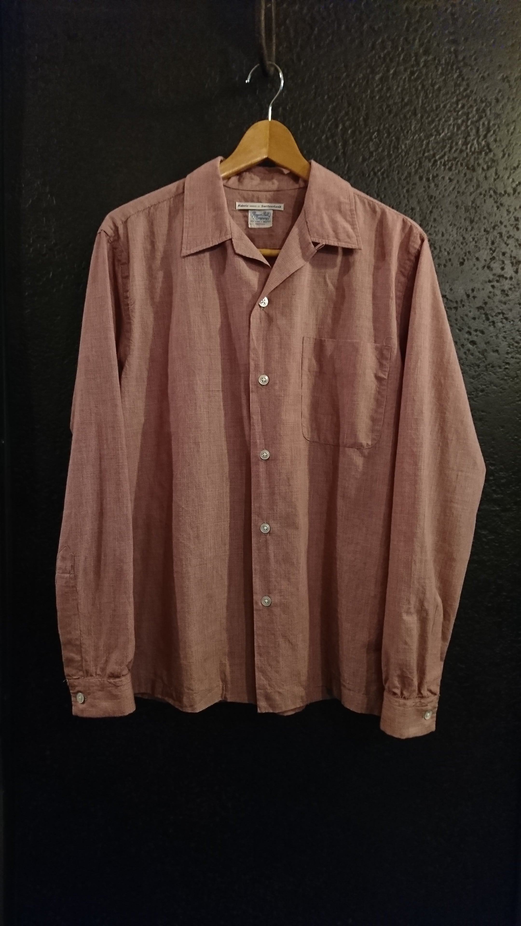 1960s "Rogers Peet Company" Open Collar Shirt