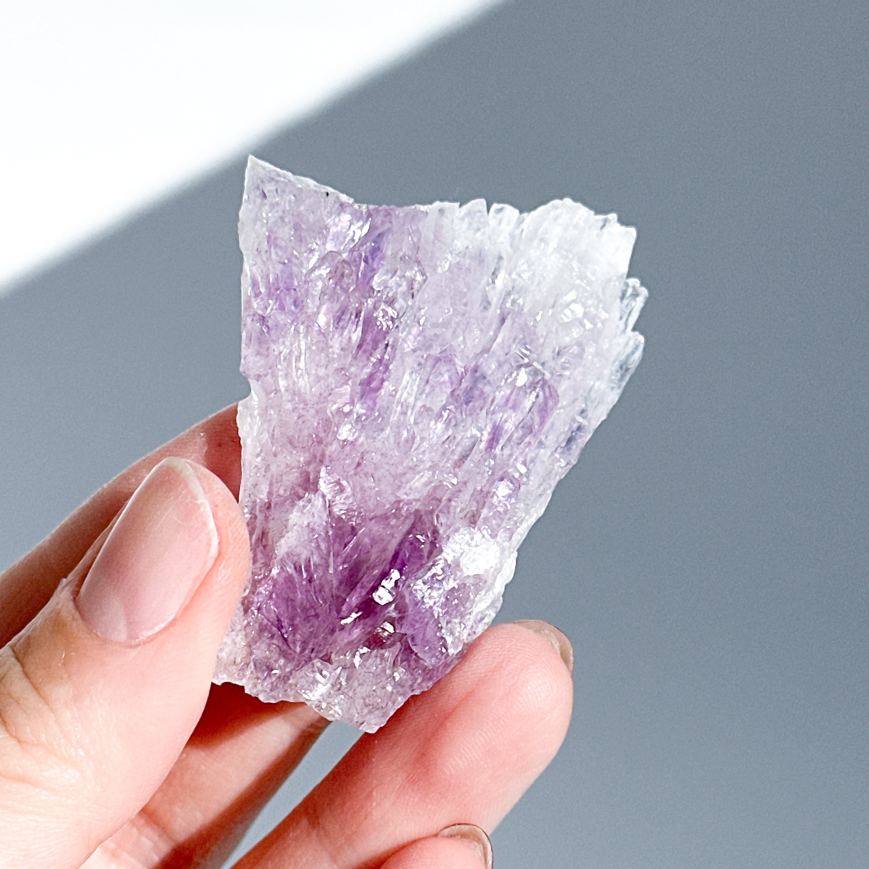 フラワーアメジスト プレート風 22◇ Flower Amethyst ◇天然石・鉱物