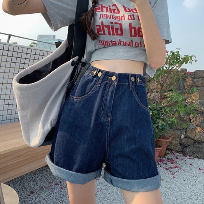 サマーカジュアルショーツ ハイウェストパンツ 薄手 夏物 ブルマー ケッペル15513591915