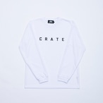 CRATE Simple Logo MESH L/S T-Shirts WHITE