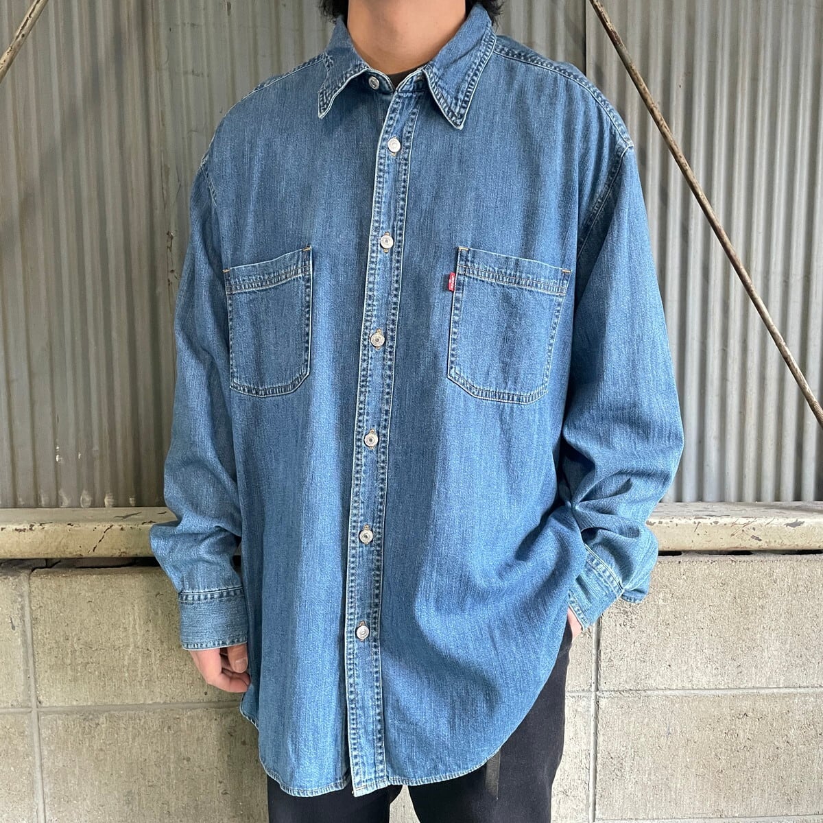 Levi's リーバイス 長袖 デニムシャツ メンズXL 古着 【長袖シャツ ...