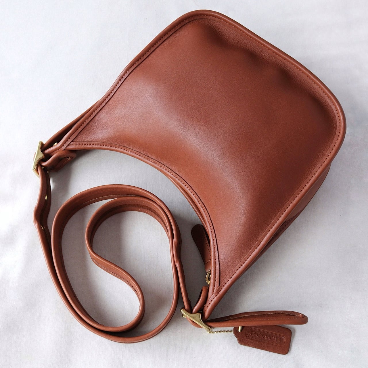 RARE VINTAGE COACH (OLD COACH オールドコーチ ショルダーバッグ) JANICE LEGACY BAG IN BRITISH TAN