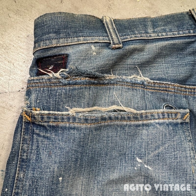 60's~ Lee 191Z リー デニムペインターパンツ 黒タグ 42TALON ペンキ