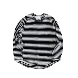 PERS PROJECTS / border LONG tee / black x white