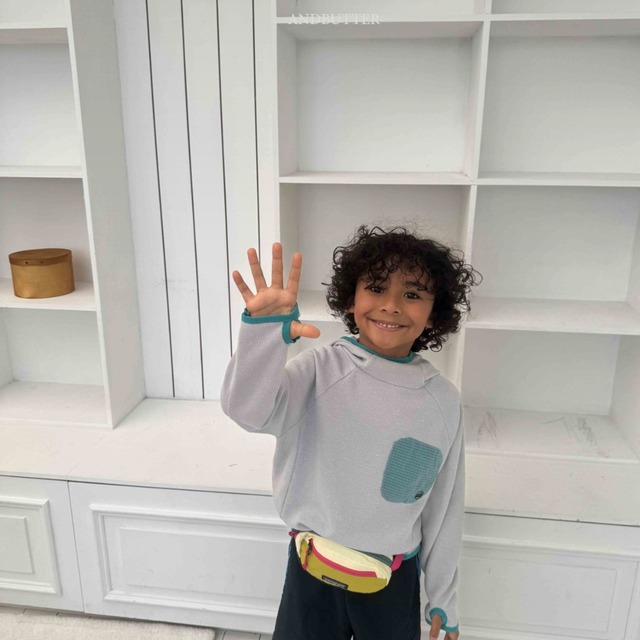 《送料無料》予約:ランナーワッフルフーディ【ANDBUTTER】※ジュニアサイズ