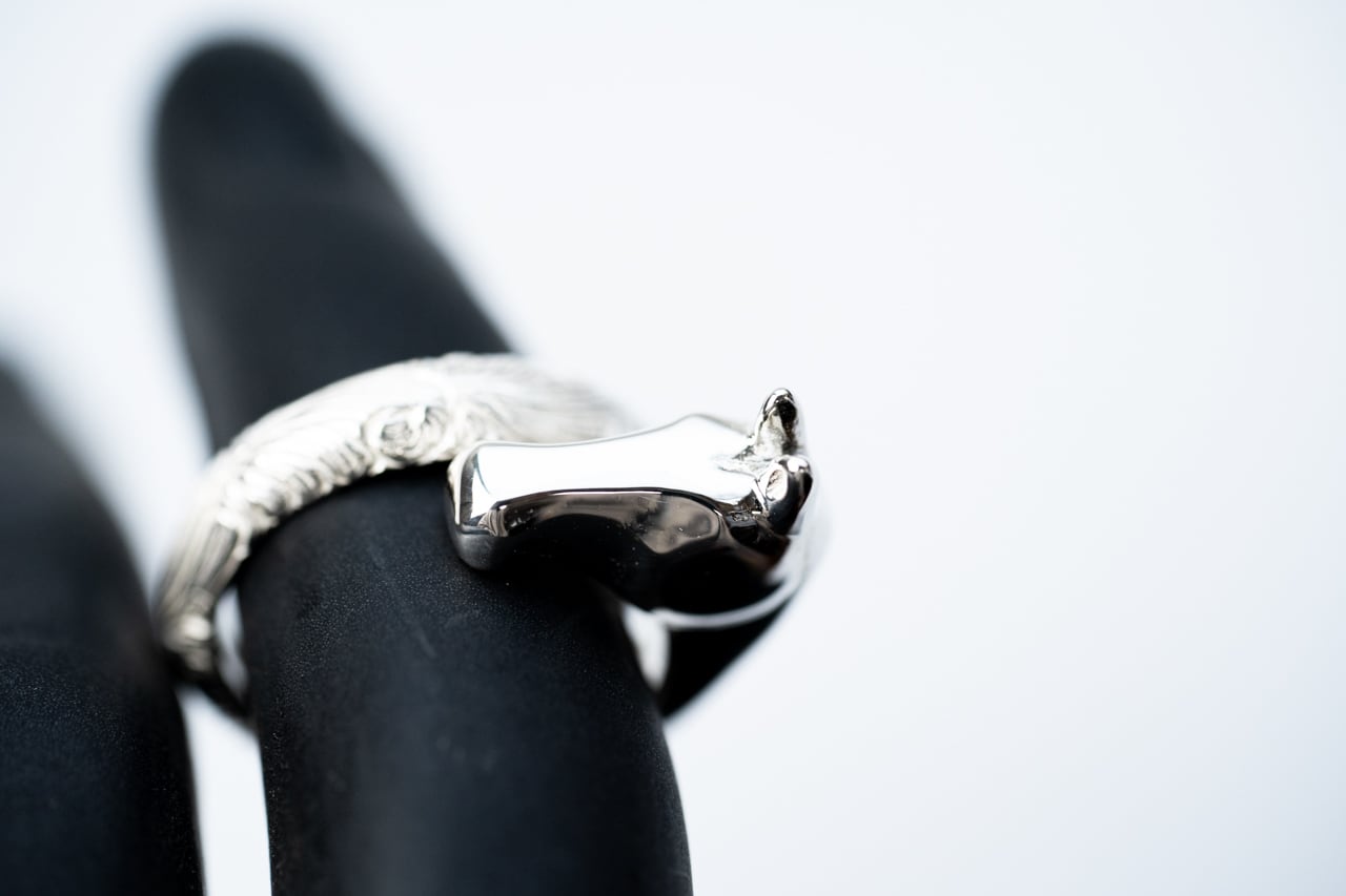R-079 Horse ring (arabesque) | WAKAN SILVER SMITH online store
