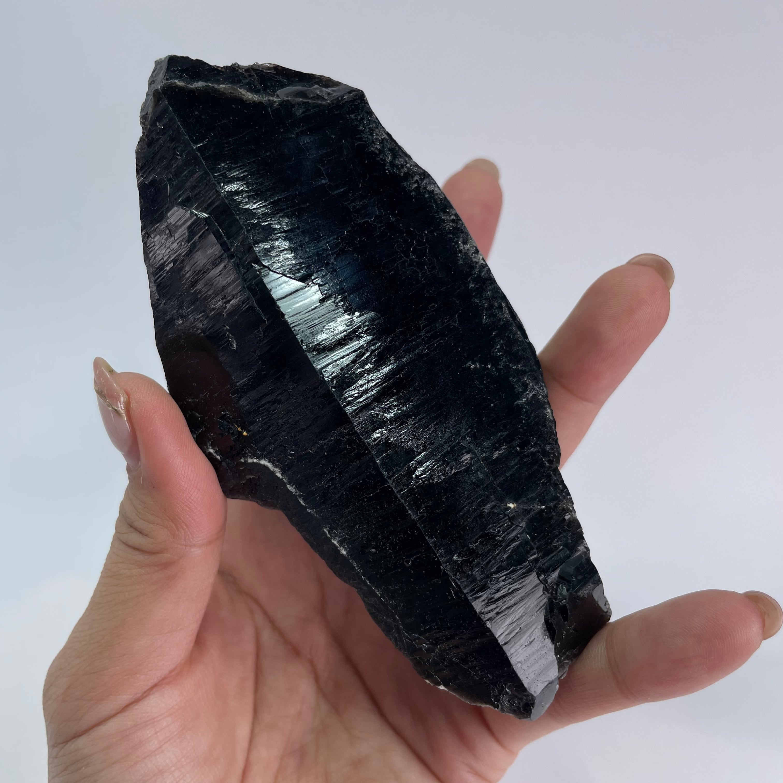 チベット産モリオン(黒水晶)クラスター 397g #0139 | Mea Via Stone