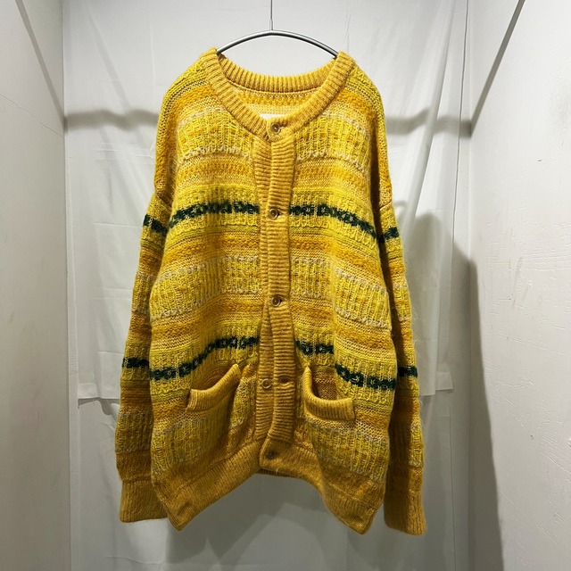 stein シュタイン 22AW SILK MOHAIR FAIR ISLE KNIT CARDIGAN モヘア  
