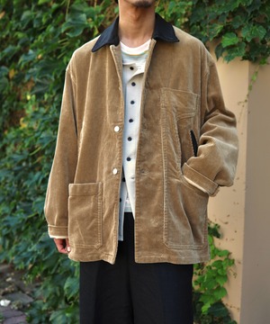 MATSUFUJI /M263-0103B / CONNECTED POCKETS CORDROY JACKET(BEIGE)