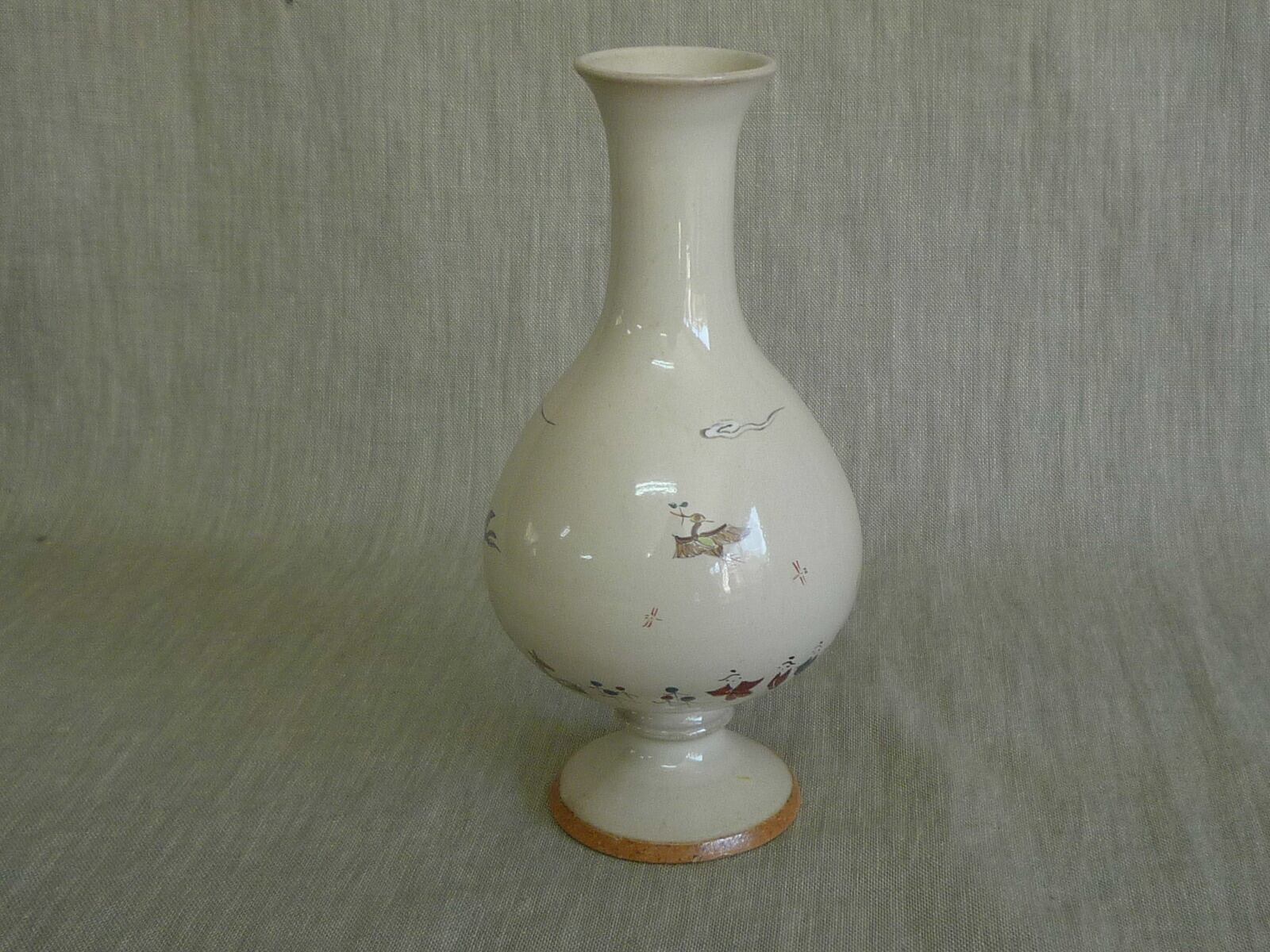 奈良赤膚焼　大塩昭山　大型花瓶　花器　花入 奈良絵花入「漆胡瓶」 | 赤膚焼窯元 大塩昭山
