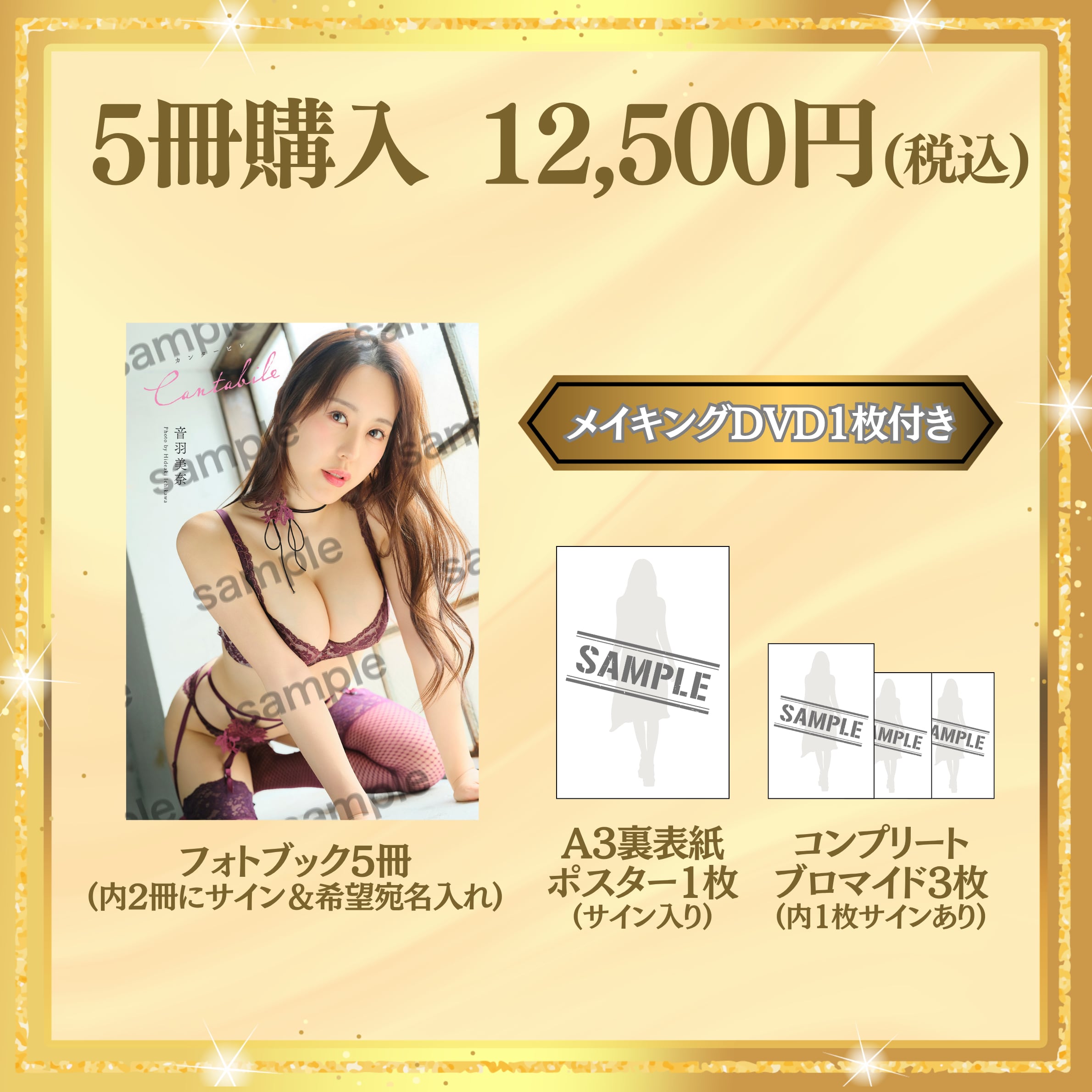 【フォトブック5冊】音羽美奈(みなぽち) 1st. フォトブック「Cantabile」(特典付き) 【AIPB-0118】
