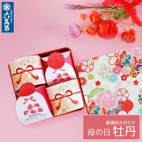 母の日「牡丹」ギフト缶 詰め合わせ #ギフト#和菓子#お取り寄せ#土産#プレゼント#進物