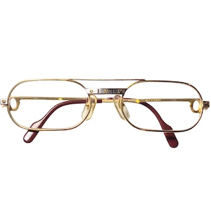 vintage Cartier double bridge glasses “Santos”