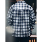 Check-patterned flannel long-sleeve shirt ◇H0247