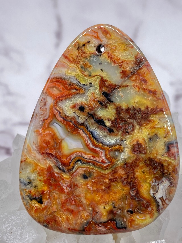 ★激レア！★1点もの★目標を達成するお守り★瑪瑙★カラフル★ペンダントトップ☆