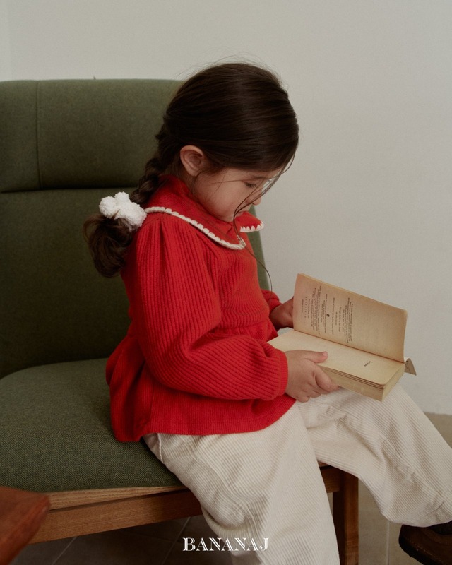 予約 Ribbon waffle collar tie [BANANA J]