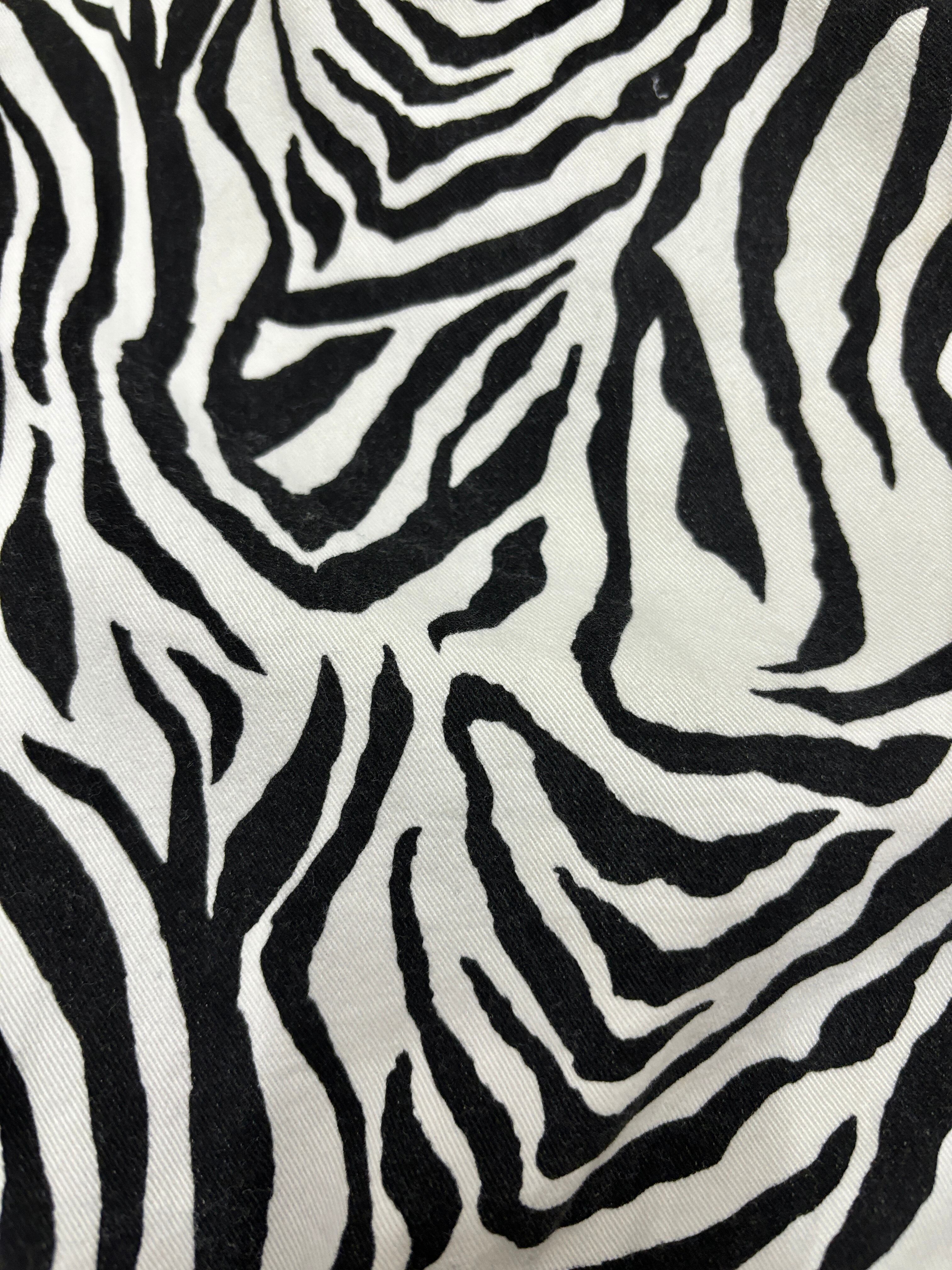 00s OLD STUSSY/Zebra pattern Easy Shorts/USA製/L/ゼブラ柄