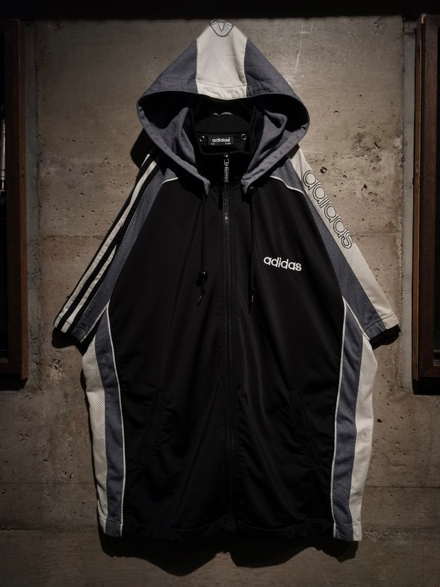 【Caka】 "adidas" 90's Vintage Short Sleeve Hooded Track Jacket