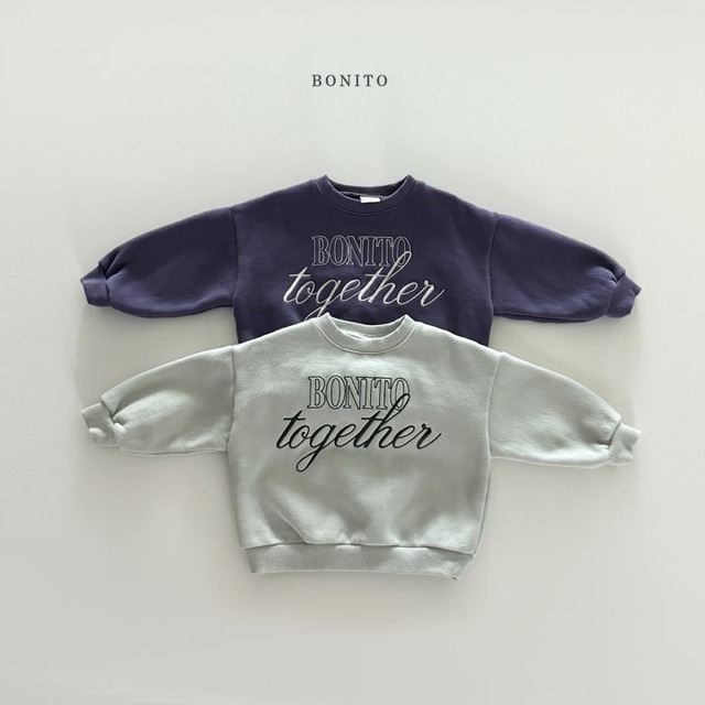 【取寄】bonito｜together sweatshirt｜トゥゲザー スウェット｜12M-JM｜kids&jr｜25 winter